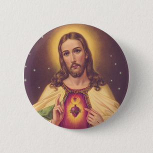Sacred Heart of Jesus 2 Inch Round Button