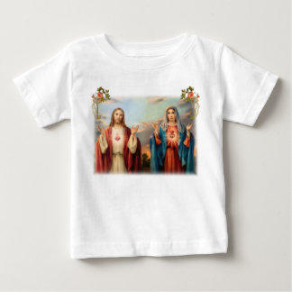 Sacred Heart of Jesus and Immaculate Heart of Mary Baby T-Shirt
