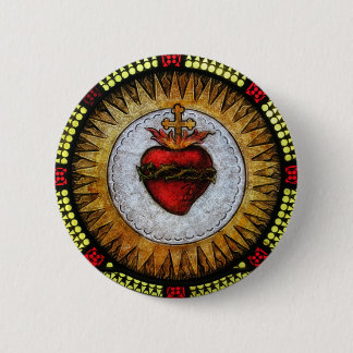 Sacred Heart of Jesus Badge 2 Inch Round Button