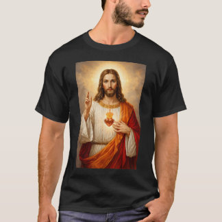 Sacred Heart Of Jesus Catholic Christian T-Shirt