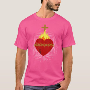 Sacred Heart Of Jesus Catholic Devotion Christian T-Shirt