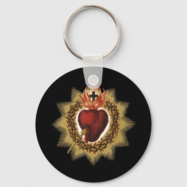 Sacred Heart of Jesus Catholic Devotion T-ShirtThe Keychain (Front)