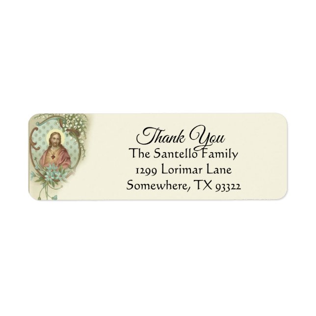 Sacred Heart of Jesus Catholic Thank You (Front)