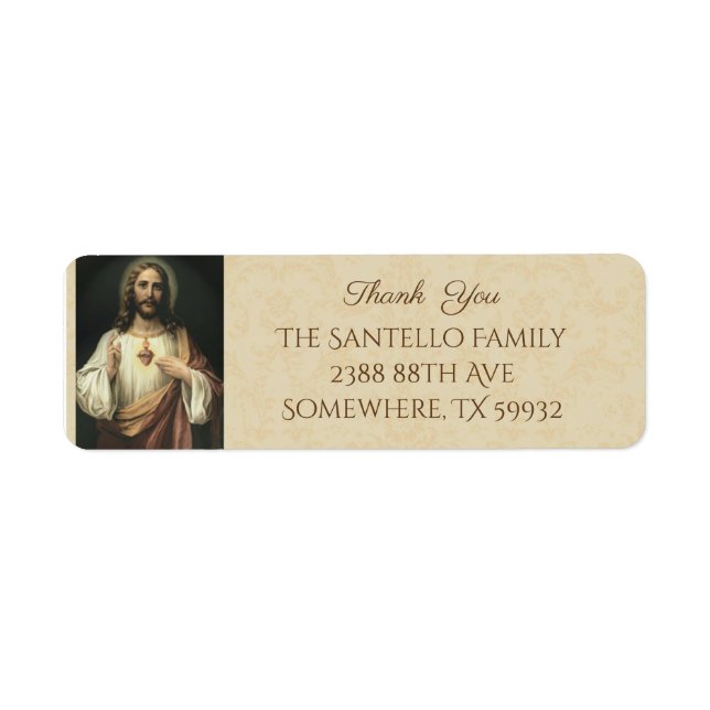 Sacred Heart of Jesus Catholic Thank You (Front)