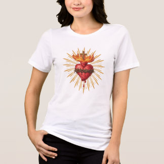 Sacred Heart of Jesus Catholic Traditional Tri-Blend Shirt