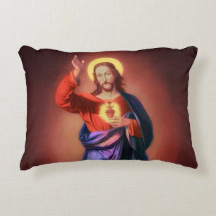 Sacred Heart of Jesus Christ Accent Pillow