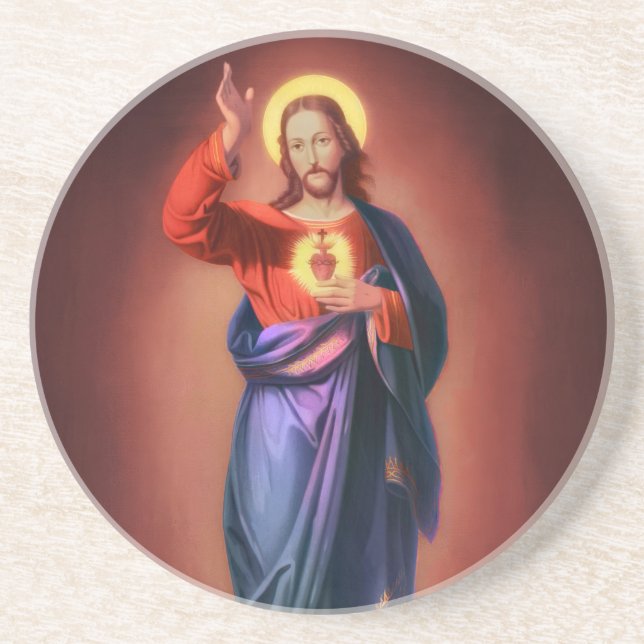 Sacred Heart of Jesus Christ Coaster (Front)