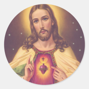 Sacred Heart of Jesus Classic Round Sticker