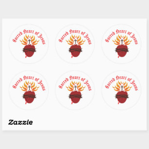 Sacred Heart of Jesus Classic Round Sticker