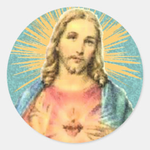 Sacred Heart of Jesus Classic Round Sticker