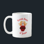 Sacred Heart of Jesus Coffee Mug<br><div class="desc">Sacred Heart of Jesus design. Features the traditional depiction of the Sacred Heart of Jesus: a pierced heart surrounded by thorns and dripping the Precious Blood, ablaze with the flames of love for mankind. Great gift for Catholics and for spreading devotion to the Sacred Heart of Jesus, especially in the...</div>