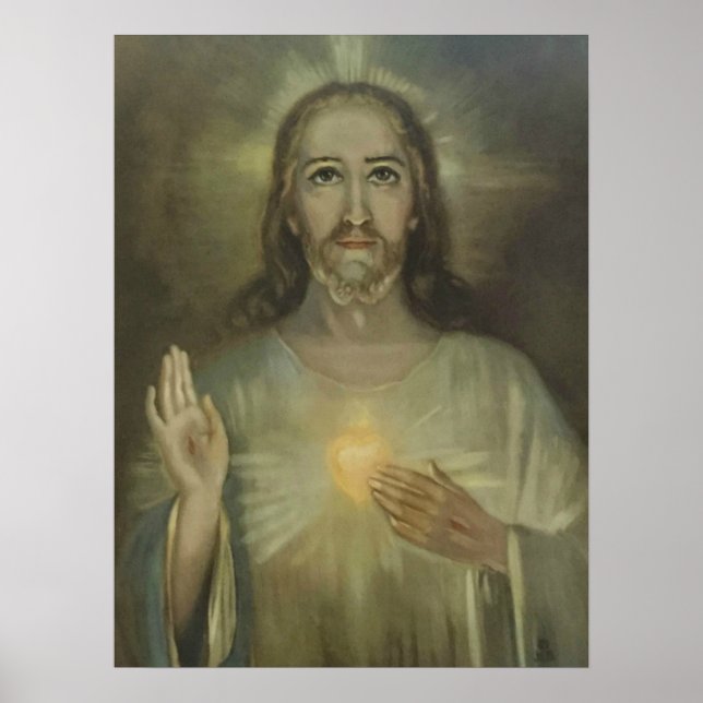 Sacred Heart of Jesus Enthronement Poster (Front)