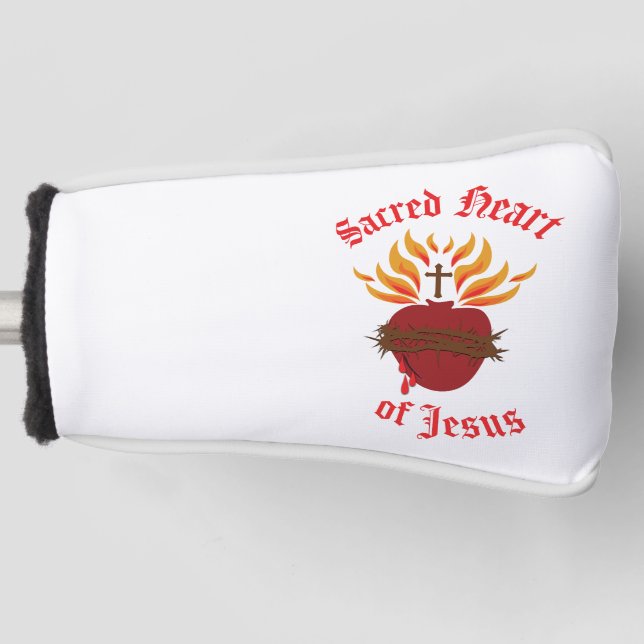 Sacred Heart of Jesus Golf Head Cover (Front)