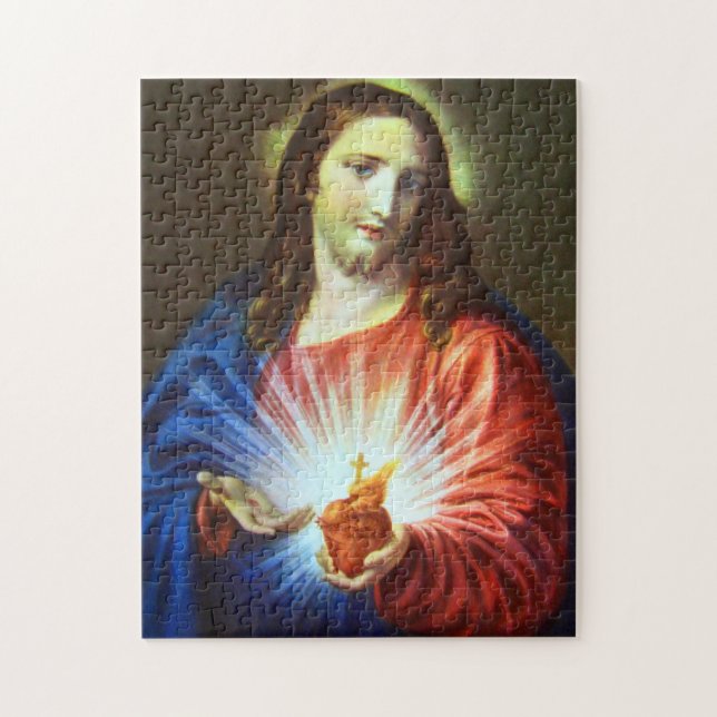 Sacred Heart Of Jesus Jigsaw Puzzle (Vertical)