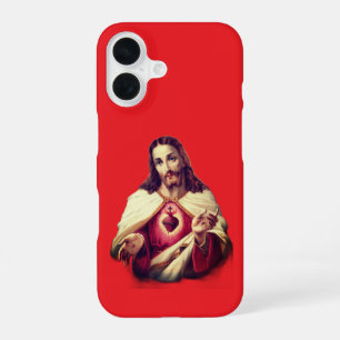 Sacred Heart of Jesus painting - Portugal iPhone 16 Case