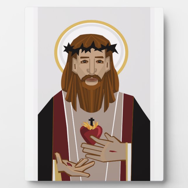 Sacred Heart of Jesus Plaque (Front)