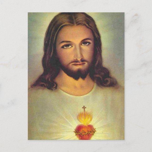 Sacred Heart of Jesus Postcard (Front)