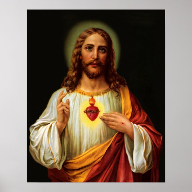 Sacred Heart of Jesus Poster (Front)