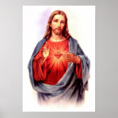 Sacred Heart of Jesus + Immaculate Heart of Mary | Art Print