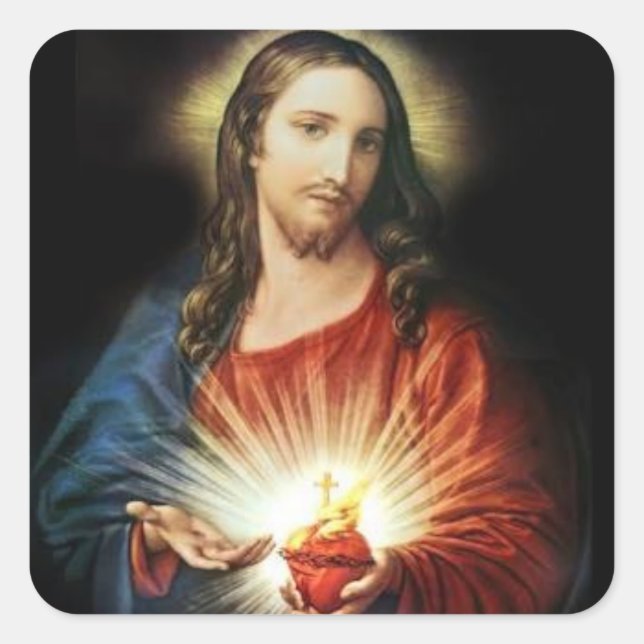 Sacred Heart of Jesus Stickers (Front)