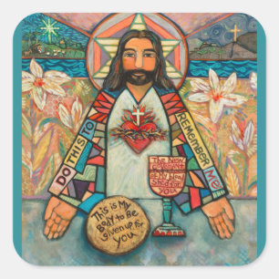 Sacred Heart of Jesus Stickers