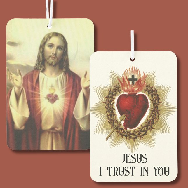 Sacred Heart of Jesus Traditional Catholic Air Freshener (Creator Uploaded)