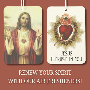 Sacred Heart of Jesus Traditional Catholic Air Freshener