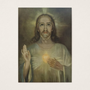 Sacred Heart of Jesus w/prayer Holy Cards