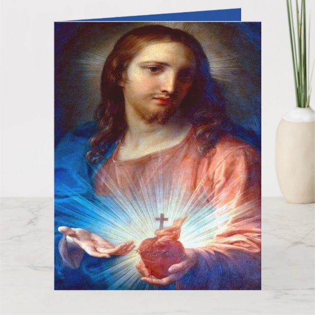 Sacred Heart of Jesus with Consecration Prayer Thank You Card (Front)