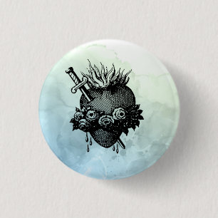 Sacred Heart Of Mary 1 Inch Round Button