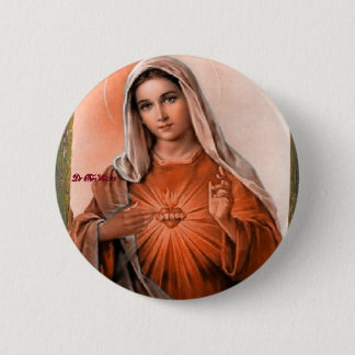 SACRED HEART OF MARY A05  CUSTOMIZABLE PRODUCTS 2 INCH ROUND BUTTON
