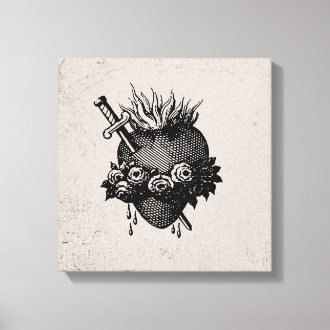 Sacred Heart Of Mary   Canvas Print (Front)