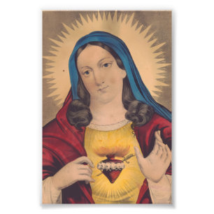 Sacred Heart of Mary Photo Print