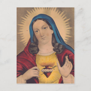 Sacred Heart of Mary Postcard