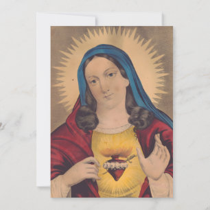 Sacred Heart of Mary Thank You Card