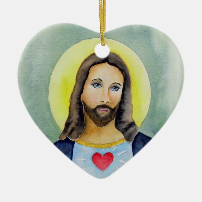 Sacred Heart Ornament (Front)