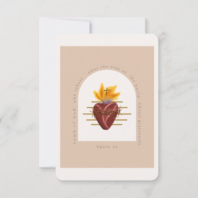 Sacred Heart Prayer Card (Front)