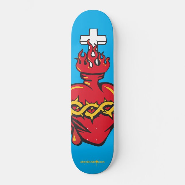 Sacred Heart Skateboard (Front)