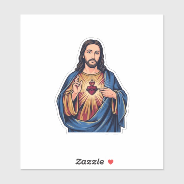 Sacred Heart Vintage Engraving Religious Vector De (Sheet)