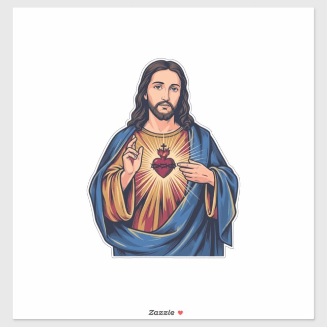 Sacred Heart Vintage Engraving Religious Vector De (Sheet)