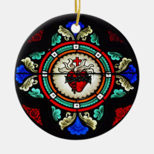 Sacred Hearts of Jesus & Mary Ornament