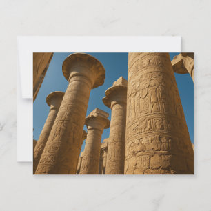 Sacred Hieroglyphic Temple Columns Postcard