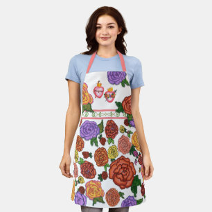 Sacred & Immaculate Heart Roses Apron