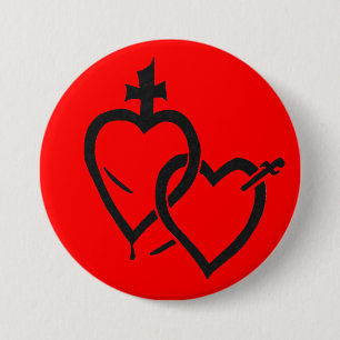 Sacred & Immaculate Hearts Pin