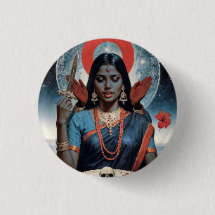 Sacred Kali 1 Inch Round Button