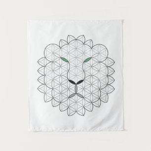 Sacred Lion, B01/BW. Tapestry