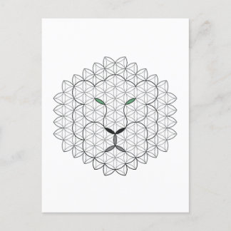 Sacred Lion, B051/BW. Postcard