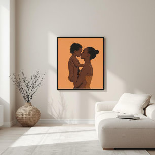 Sacred Love – Afrocentric Motherhood Art Poster