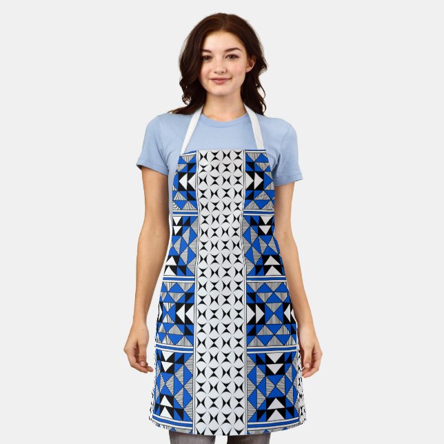 Sacred Mountains in Blue Apron (Worn)