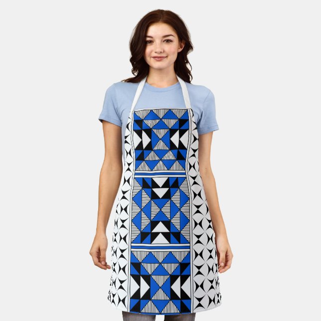Sacred Mountains in Blue Apron (Worn)